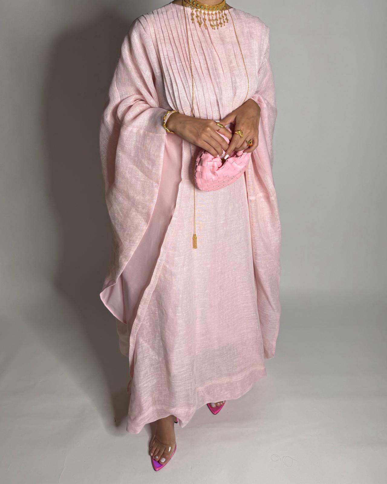 A542 - Baby Pink Occasion Jalabiya (READY TO SHIP)