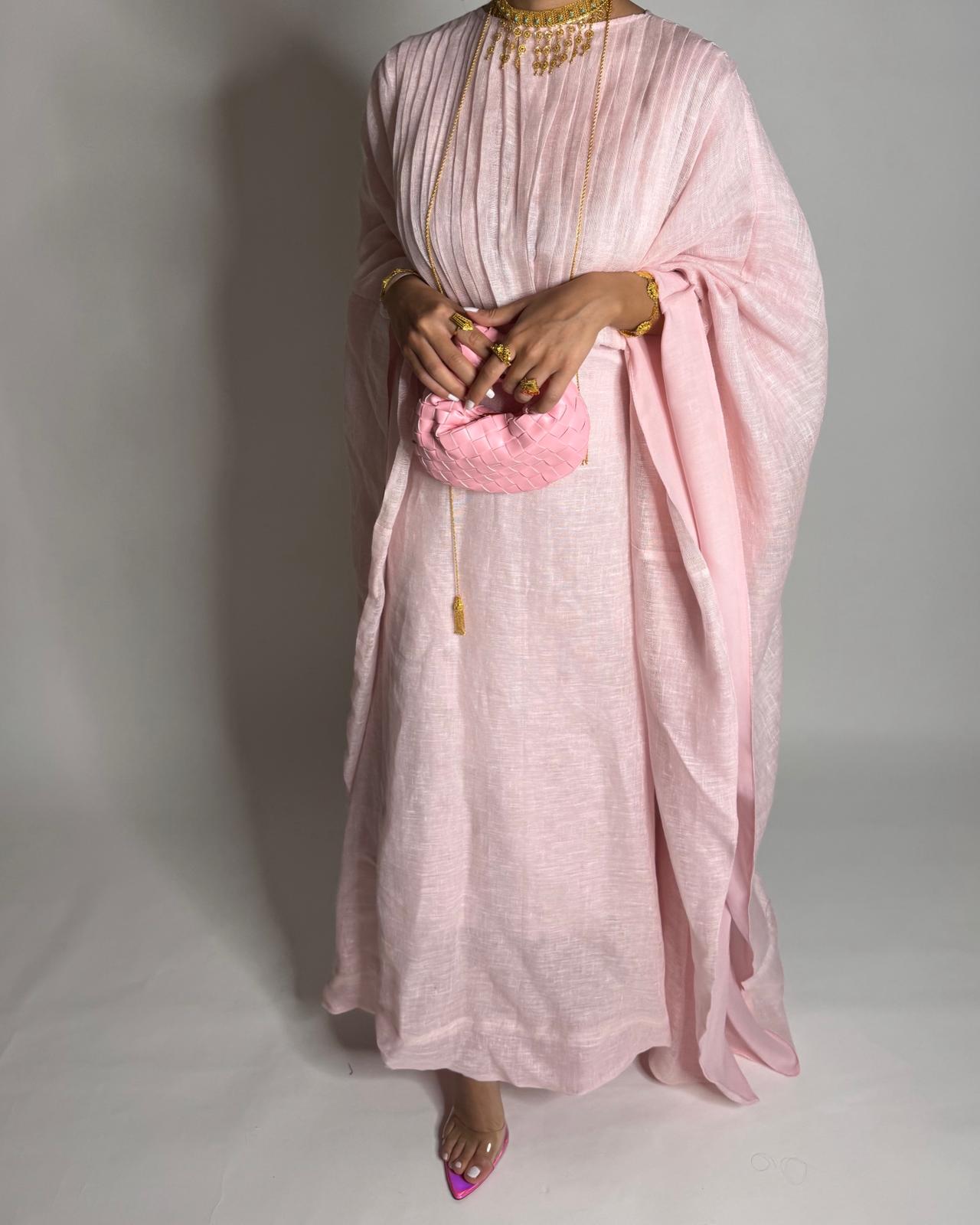 A542 - Baby Pink Occasion Jalabiya (READY TO SHIP)
