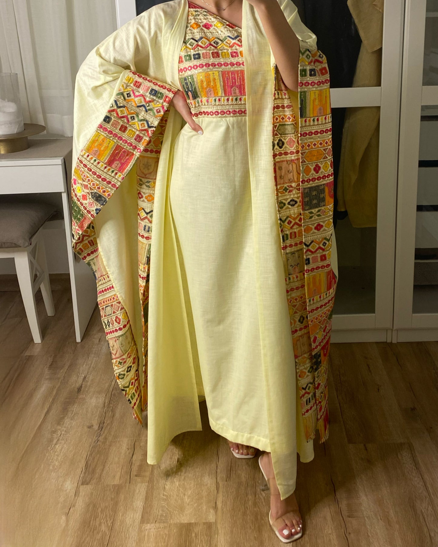 Yellow Dress and Bisht