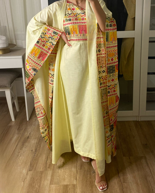 Yellow Dress and Bisht