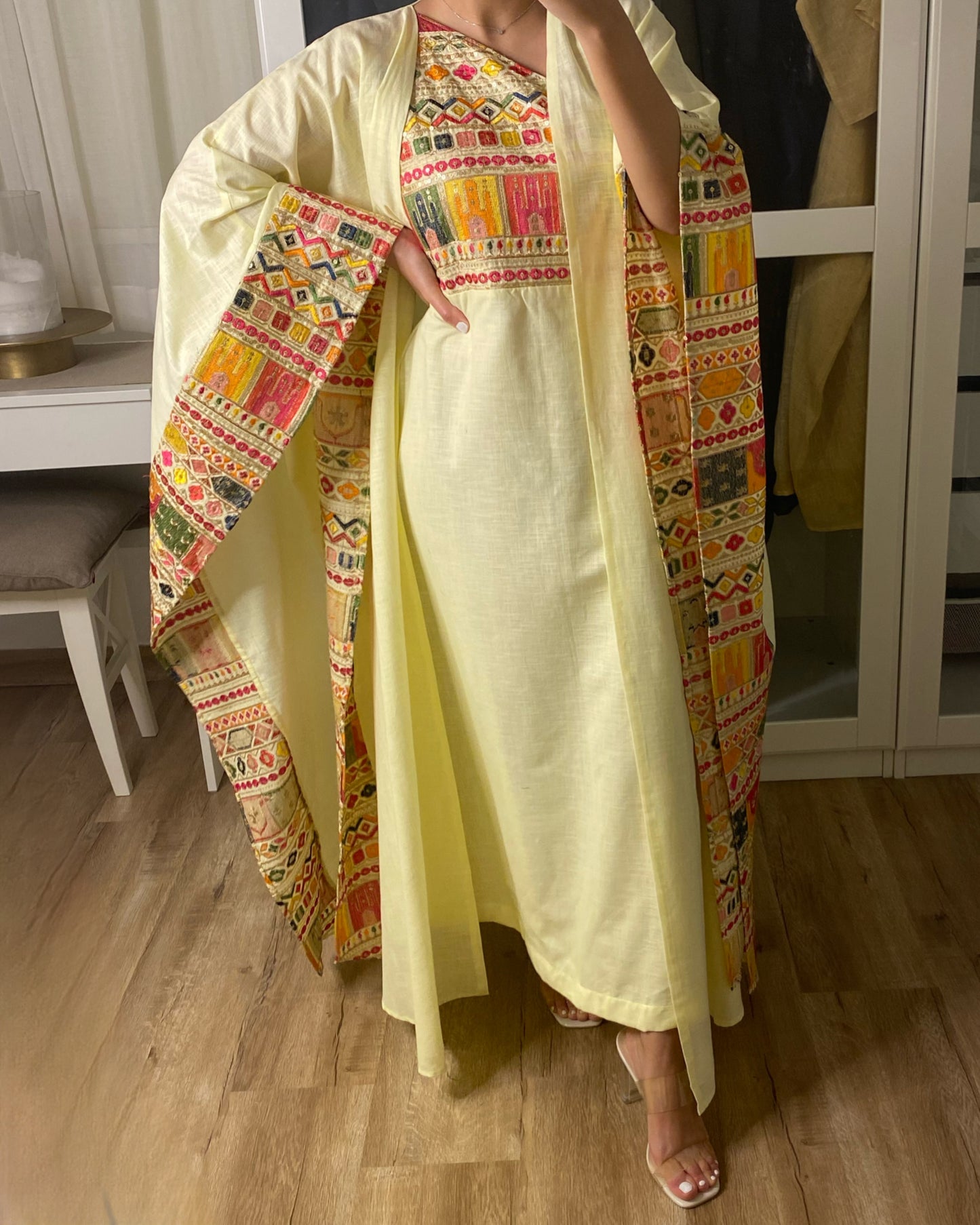 Yellow Dress and Bisht