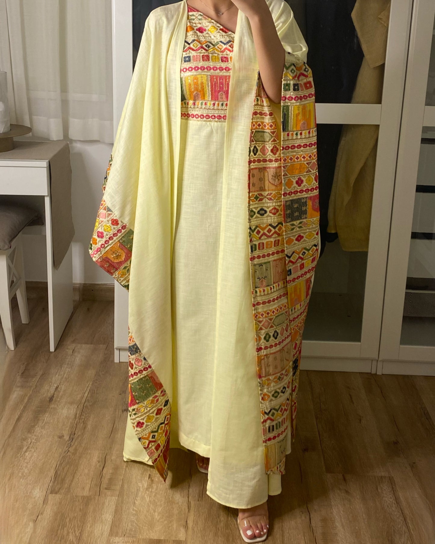 Yellow Dress and Bisht